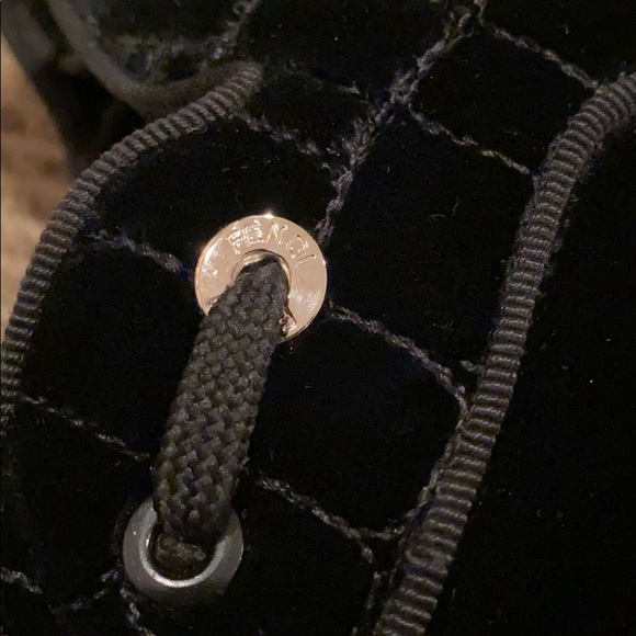 π₯HPπ₯SOLDFENDI MENS VELVET WEBBED DRESS SNEAKERS - Picture 8 of 8